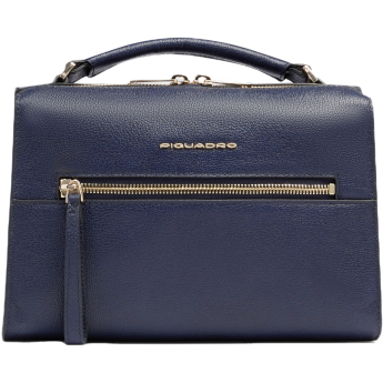 Сумка женская PIQUADRO PATRICIA BD6954W140/BLU темно-синяя натуральная кожа